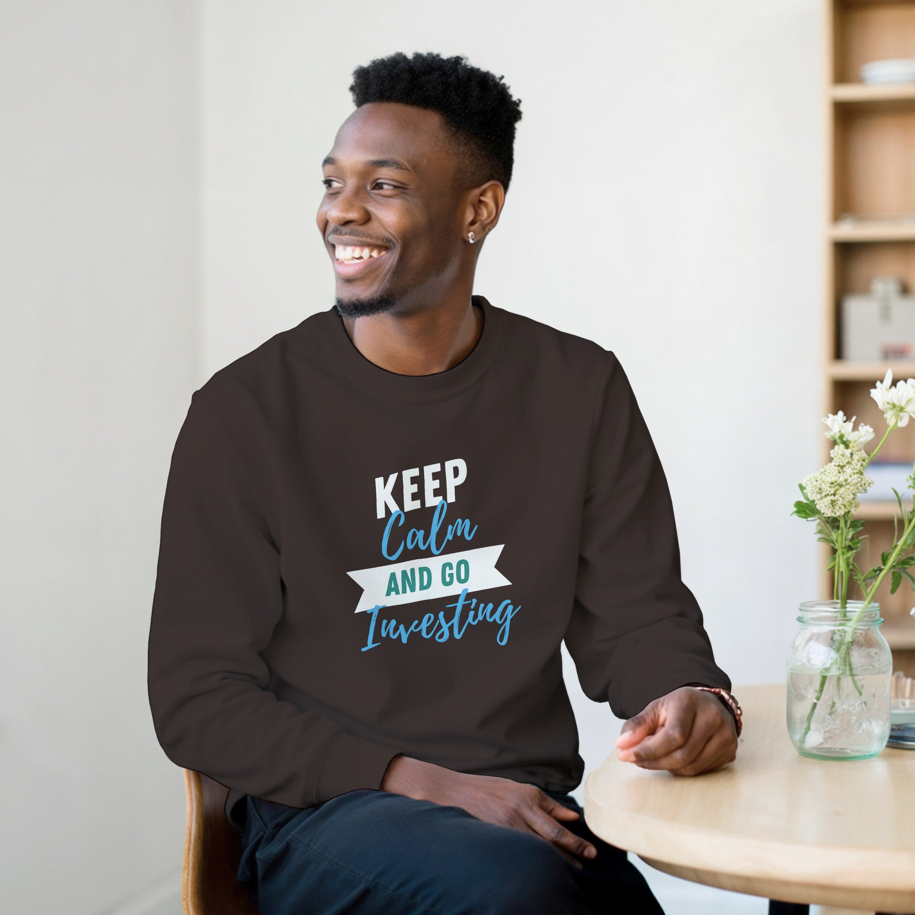 Investing Sweatshirt | Stock Market Candlestick Chart Crewneck | Dividend Investor Gift