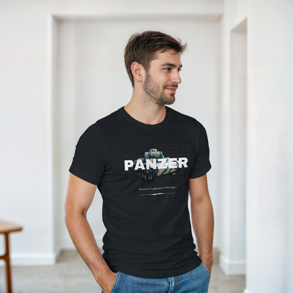 WWII Panzer Tank T-Shirt | Funny History Buff Tee | WW2 Military Streetwear