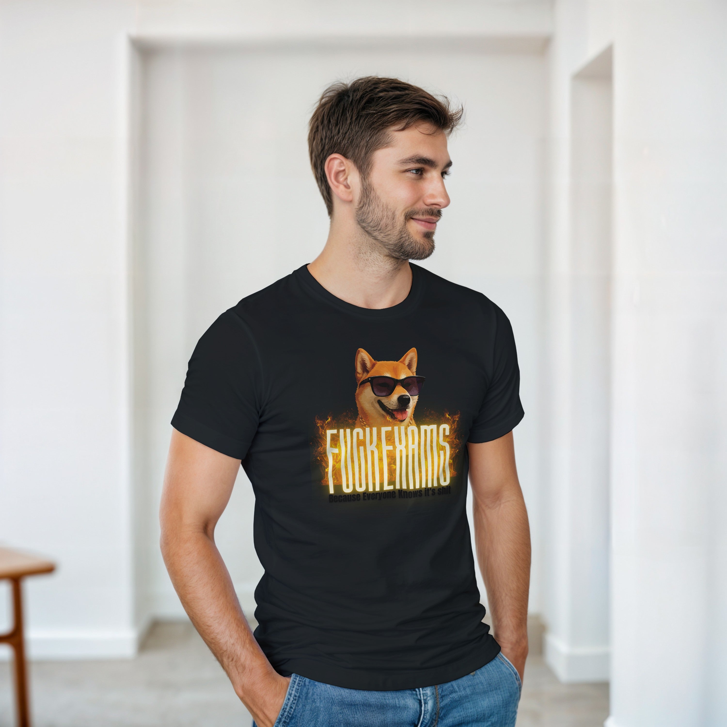 Shiba Inu Sunglasses Dog Shirt | Funny Doge Meme Tee | Sarcastic Student Gift