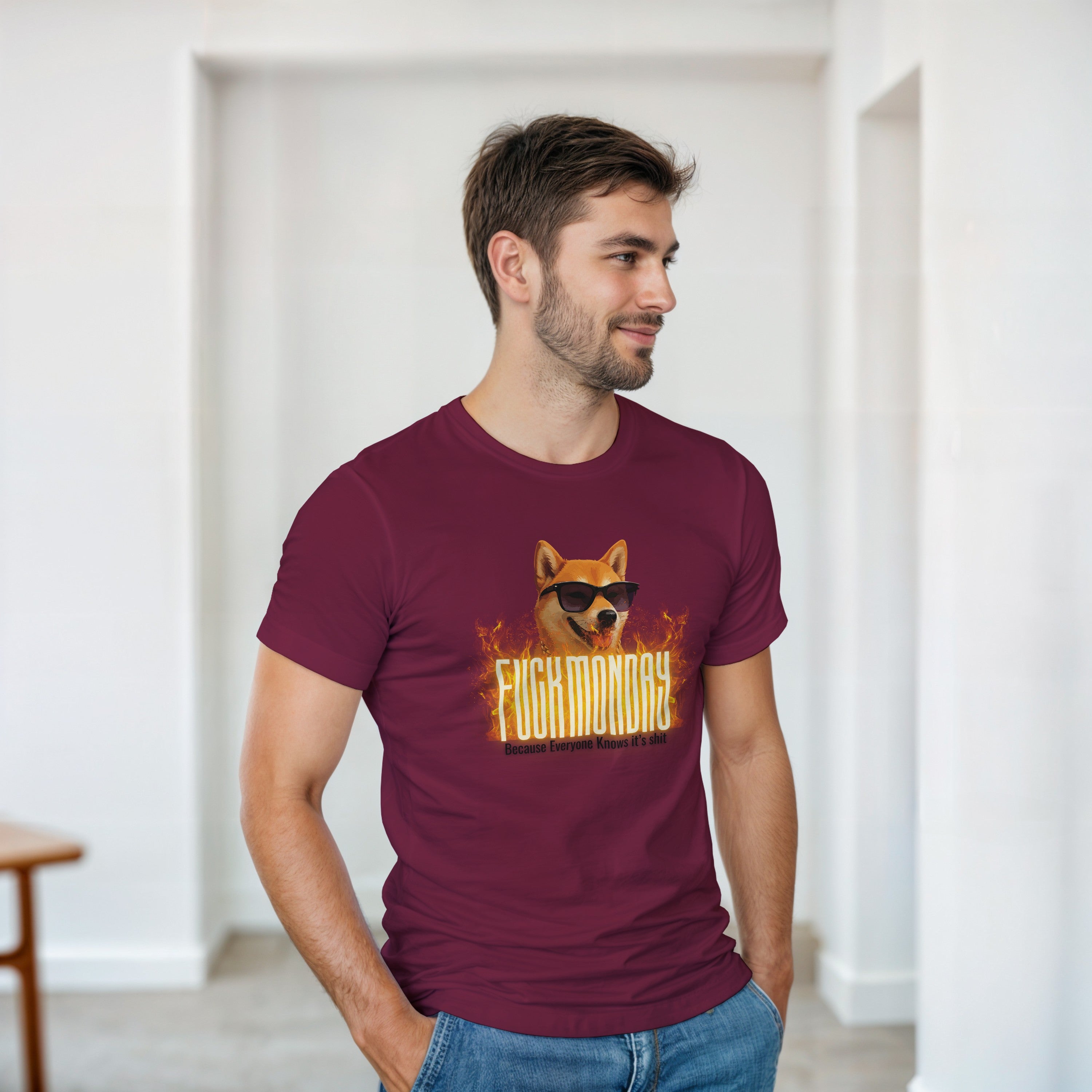 Fuck School Shirt | Funny Shiba Inu Meme Tee | Sarcastic Student Streetwear Gift
