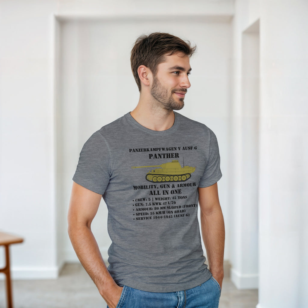 Panther Ausf. G Tank Shirt | WW2 German Meme Tee | Mobility Gun & Armour History Gift