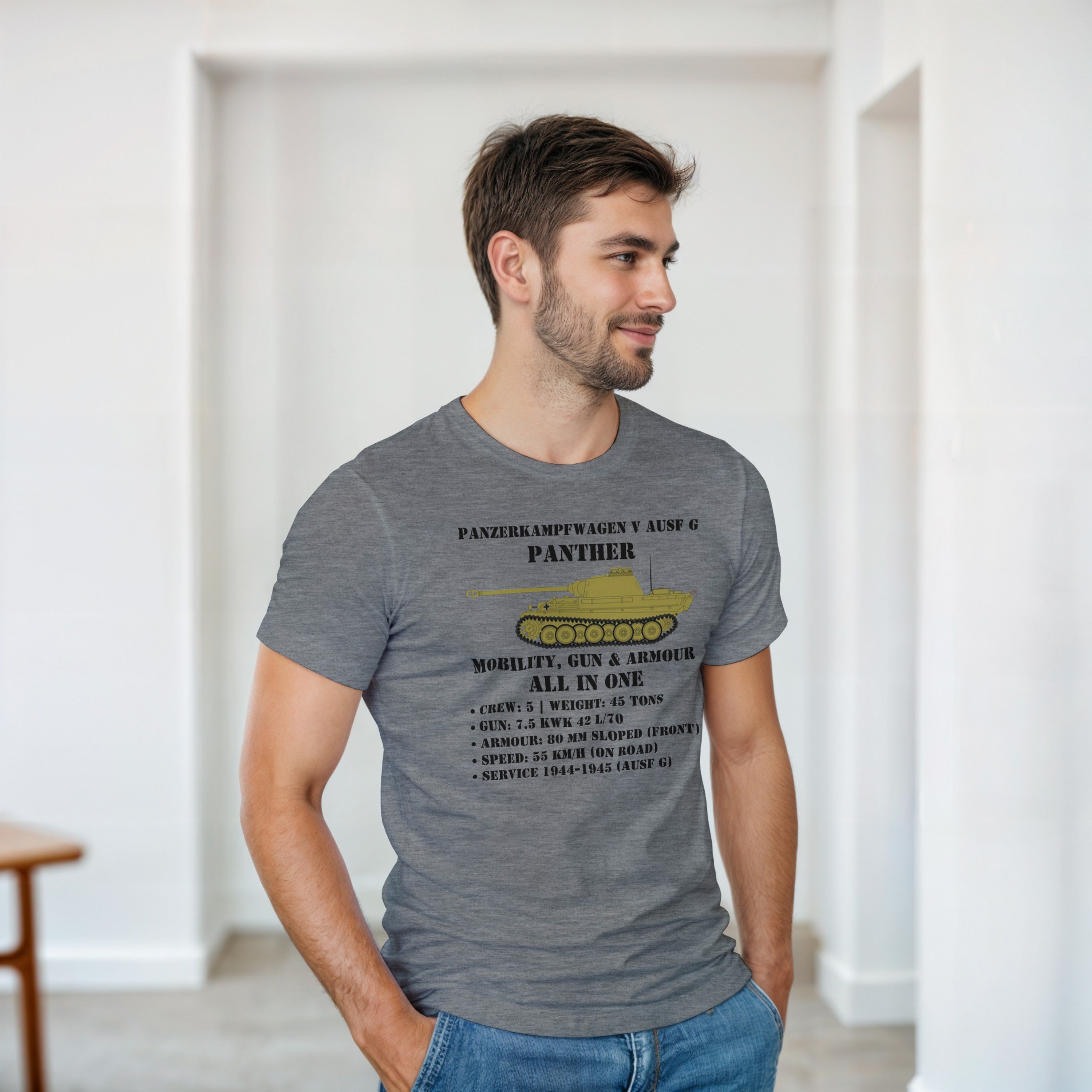 Panther Ausf. G Tank Shirt | WW2 German Meme Tee | Mobility Gun & Armour History Gift
