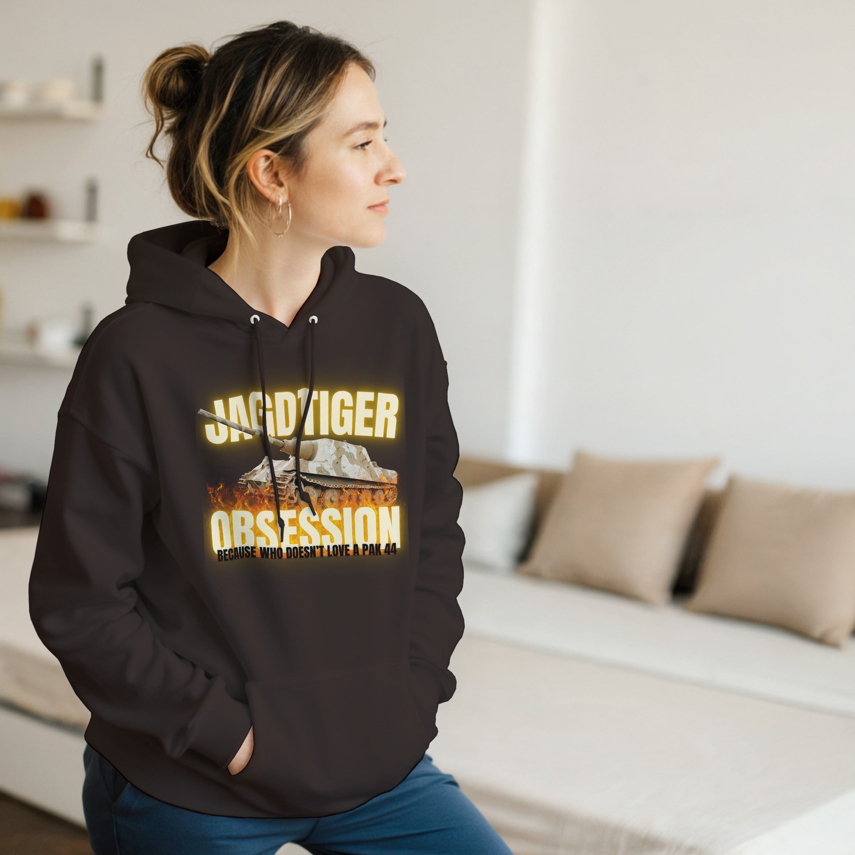 Jagdtiger Tank Destroyer Hoodie | WW2 German Panzer Heavy Armor | Military History Gift