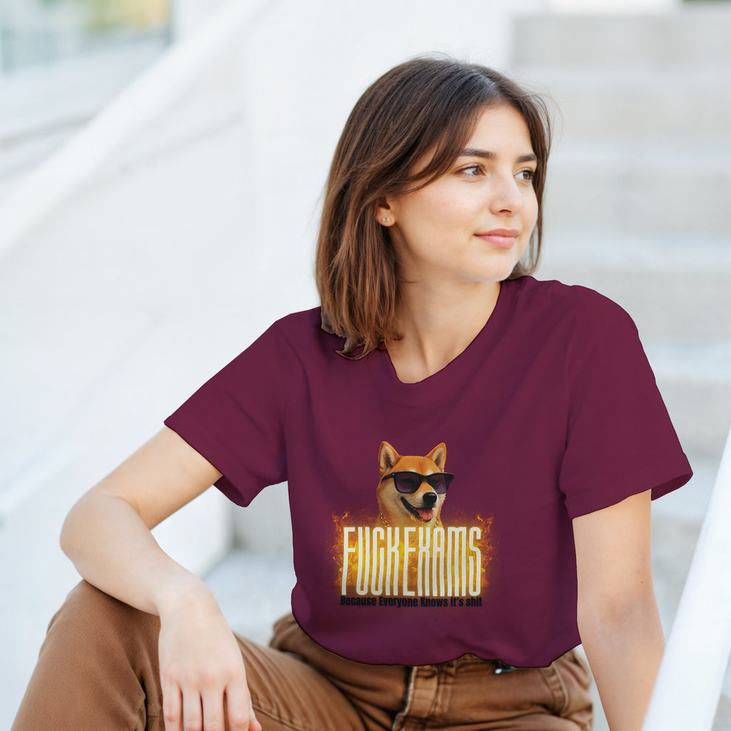 Shiba Inu Sunglasses Dog Shirt | Funny Doge Meme Tee | Sarcastic Student Gift