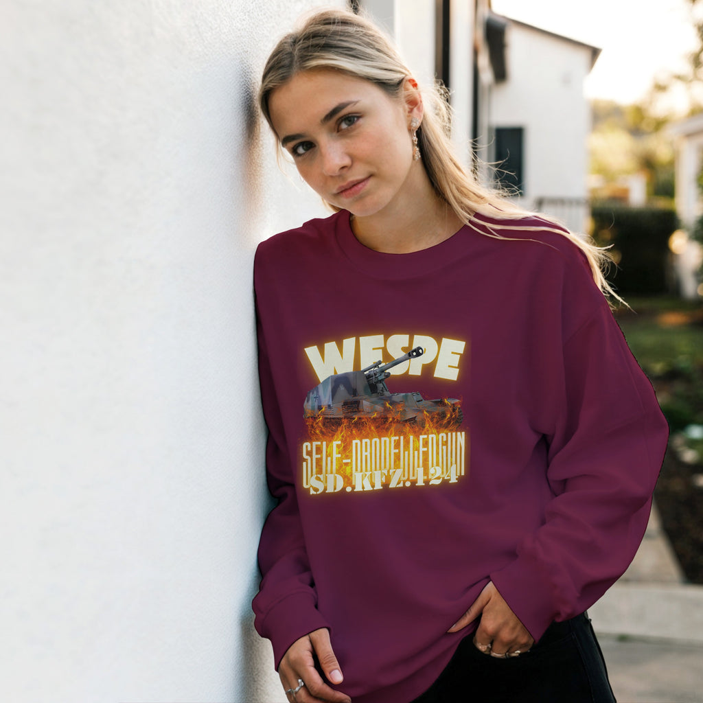 Wespe Sd.Kfz. 124 Sweater | German Wasp WWII Howitzer Crewneck | Military History Gift