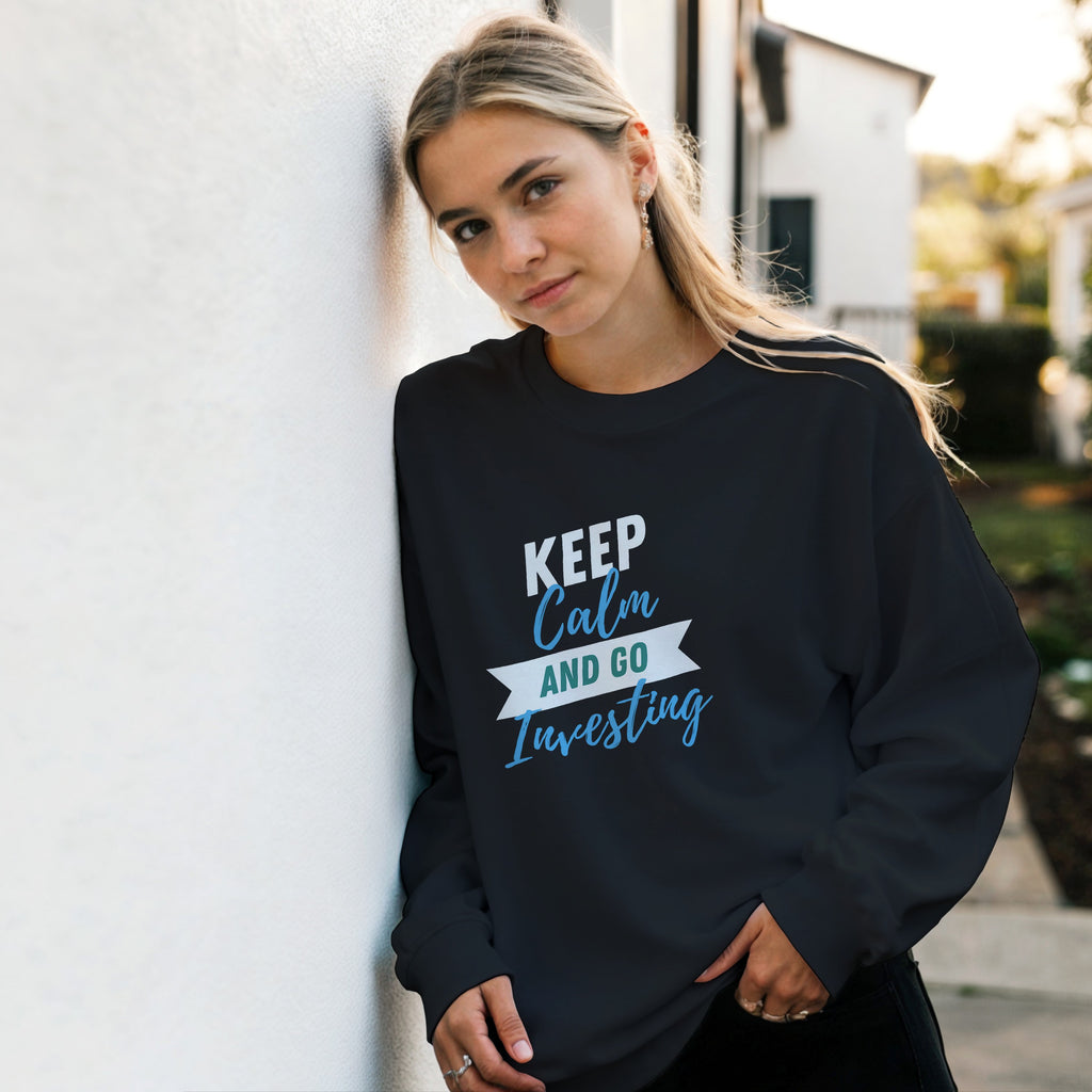 Investing Sweatshirt | Stock Market Candlestick Chart Crewneck | Dividend Investor Gift