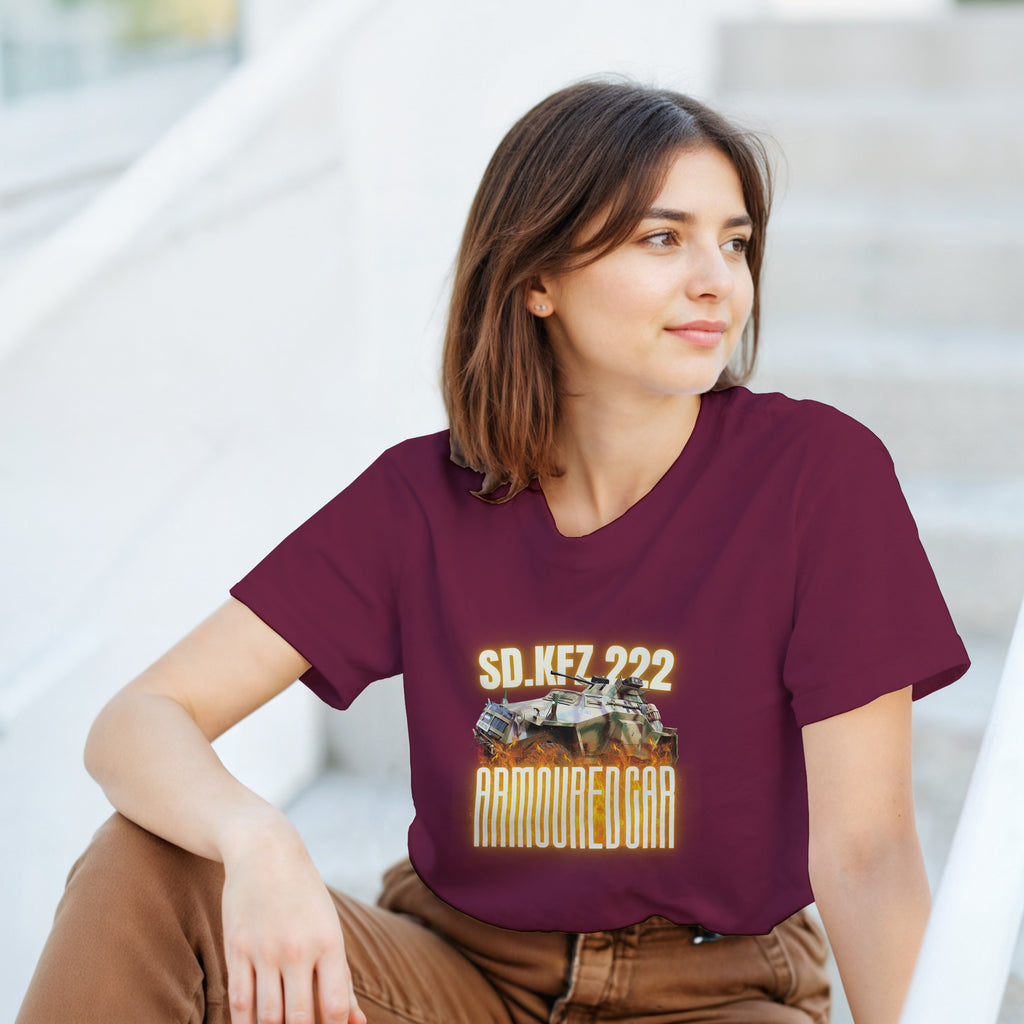 Sd.Kfz. 222 Armoured Car Shirt | WWII German Light Tank Tee | Military History Gift | World War 2 Recon Panzer T-Shirt | Scout Vehicle
