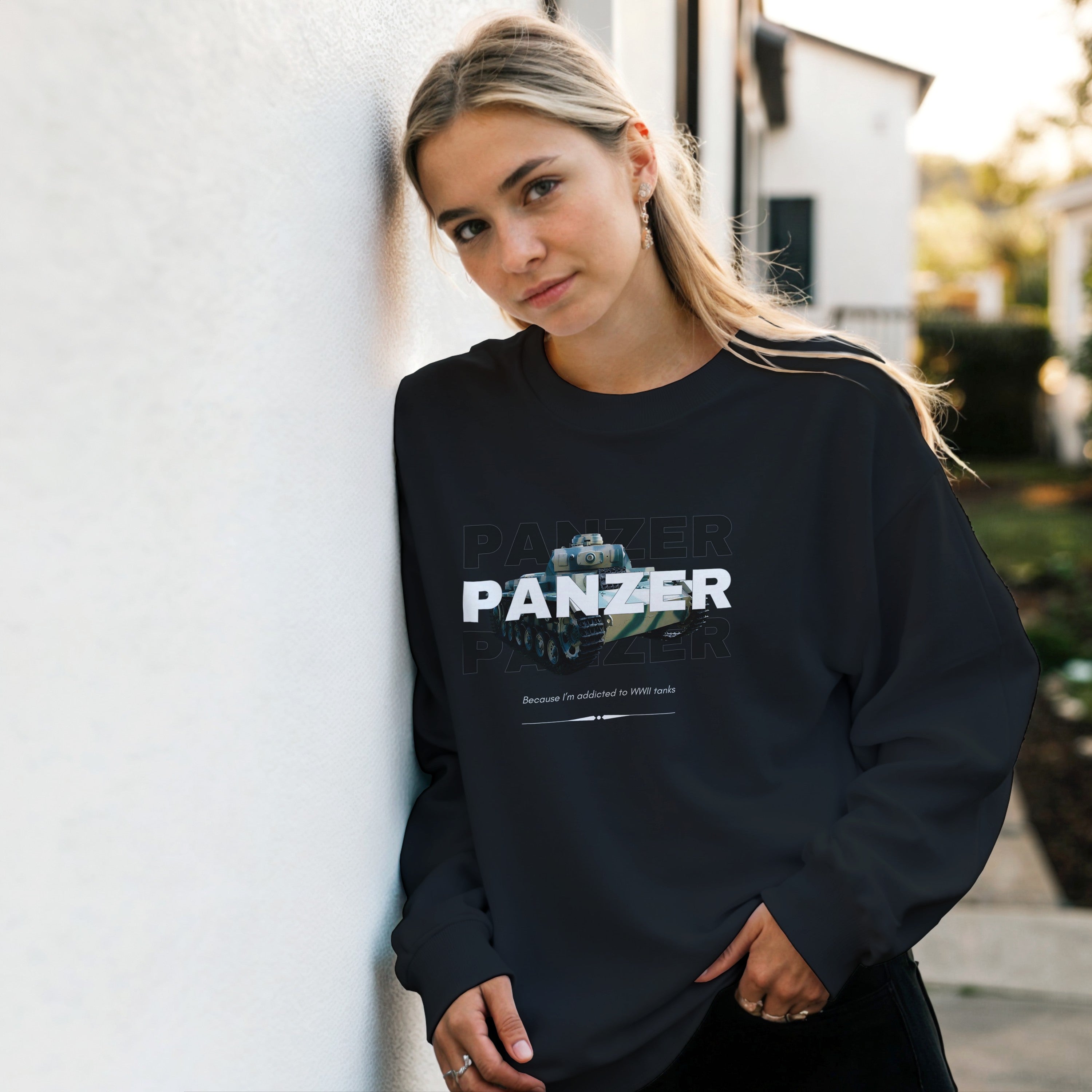 WWII Panzer Tank Sweatshirt | History Buff Crewneck | WW2 Military Gift