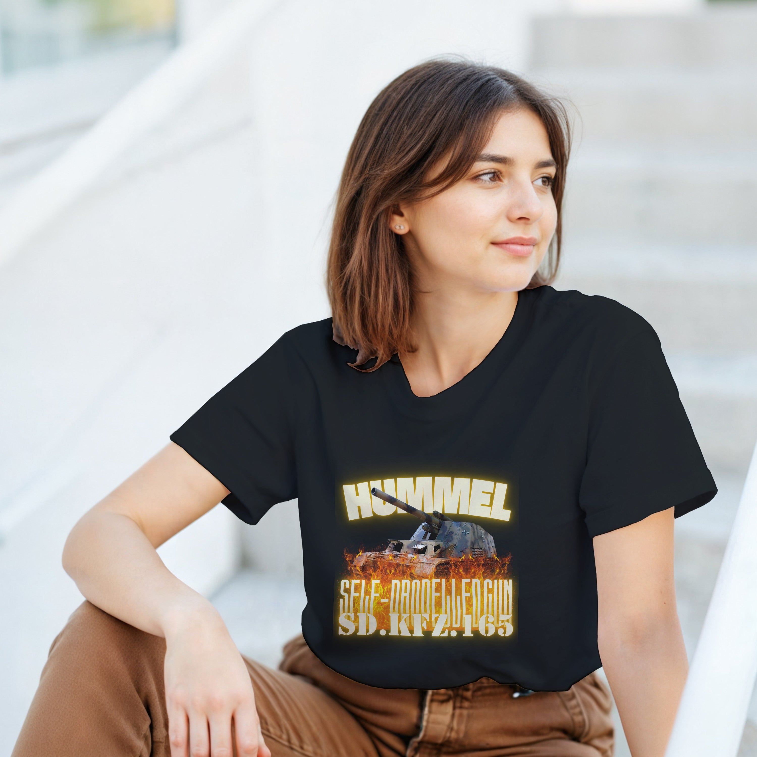 Hummel Sd.Kfz. 165 T-Shirt | German Self-Propelled Gun Artillery Tee | WW2 Gift