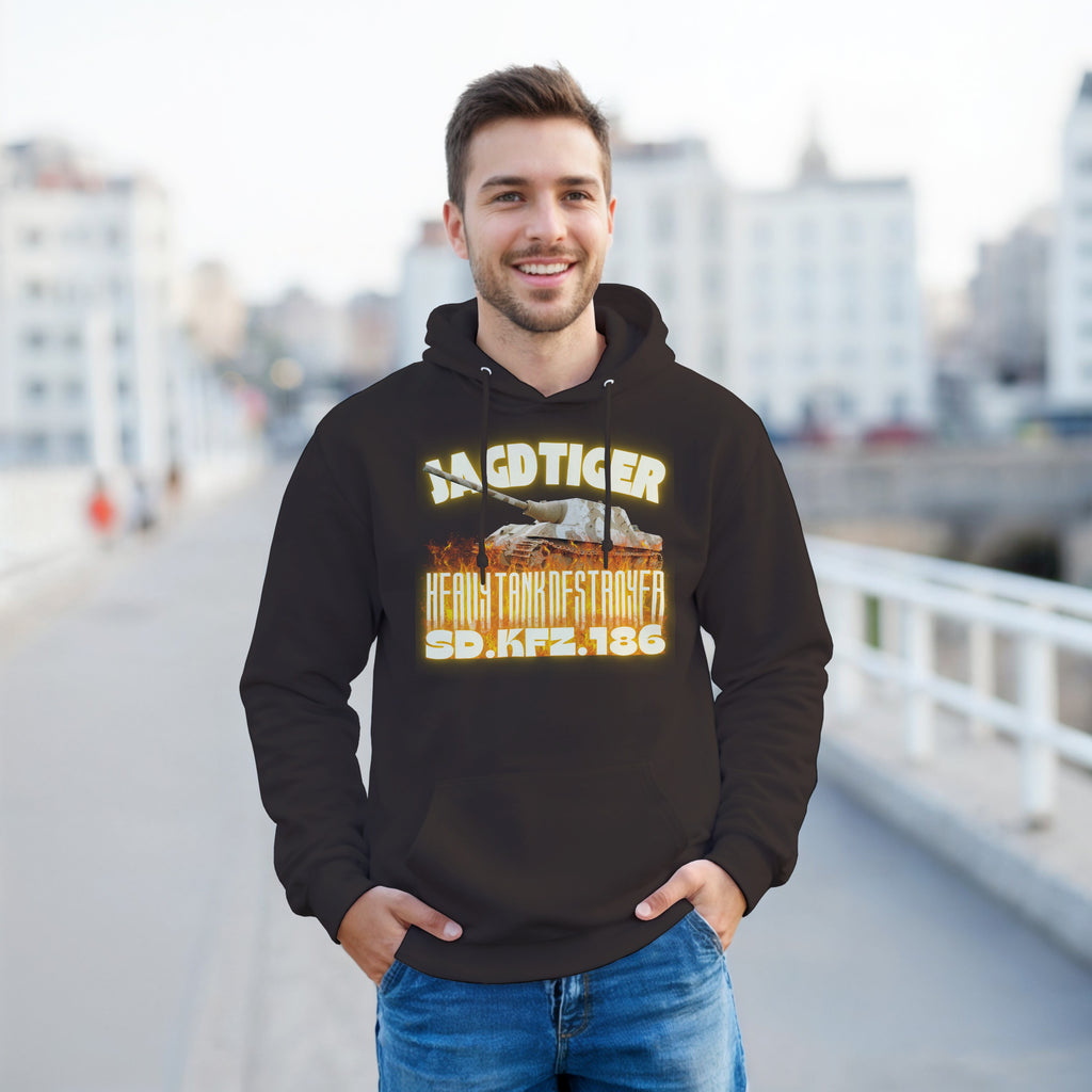Jagdtiger Tank Hoodie | WW2 German Heavy Tank Destroyer Pullover | Military History Gift