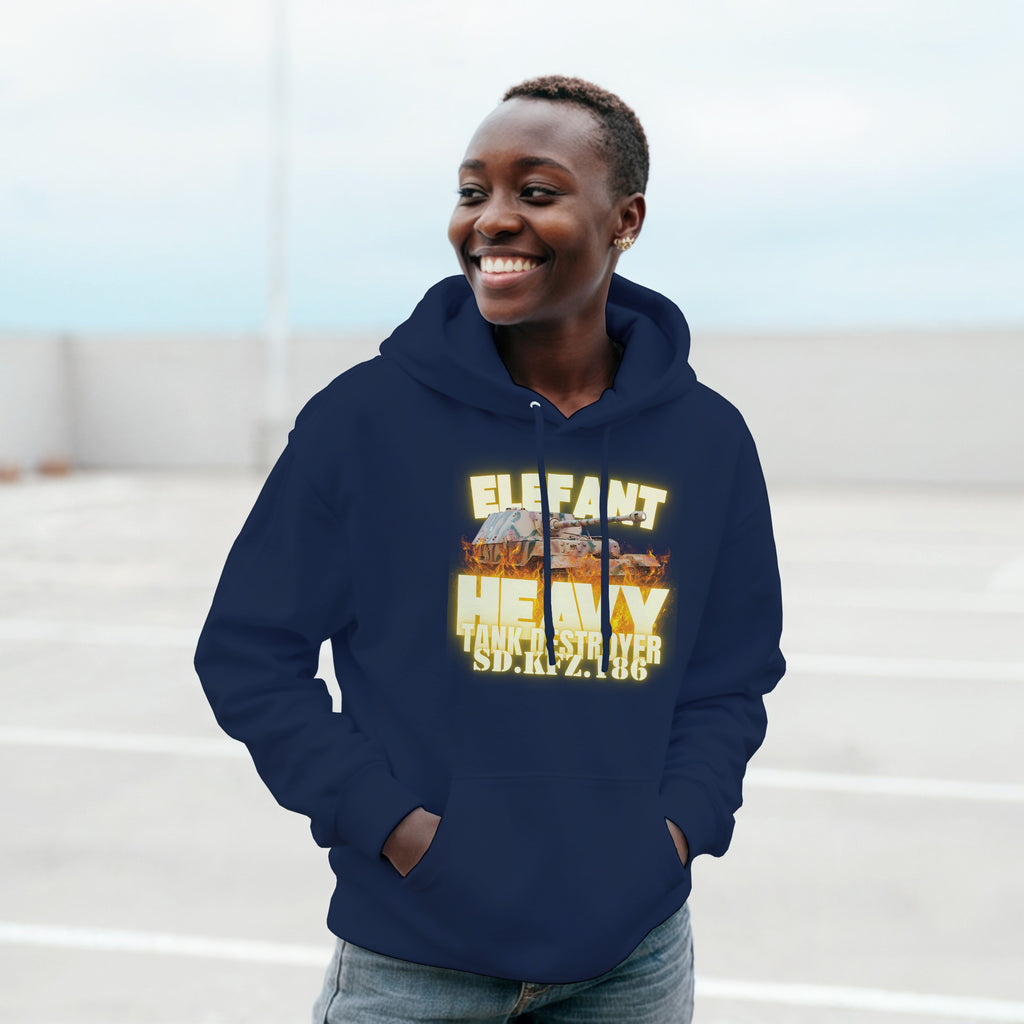 German Elefant Tank Destroyer Hoodie | WW2 Panzer Heavy Armor | Military History Gift