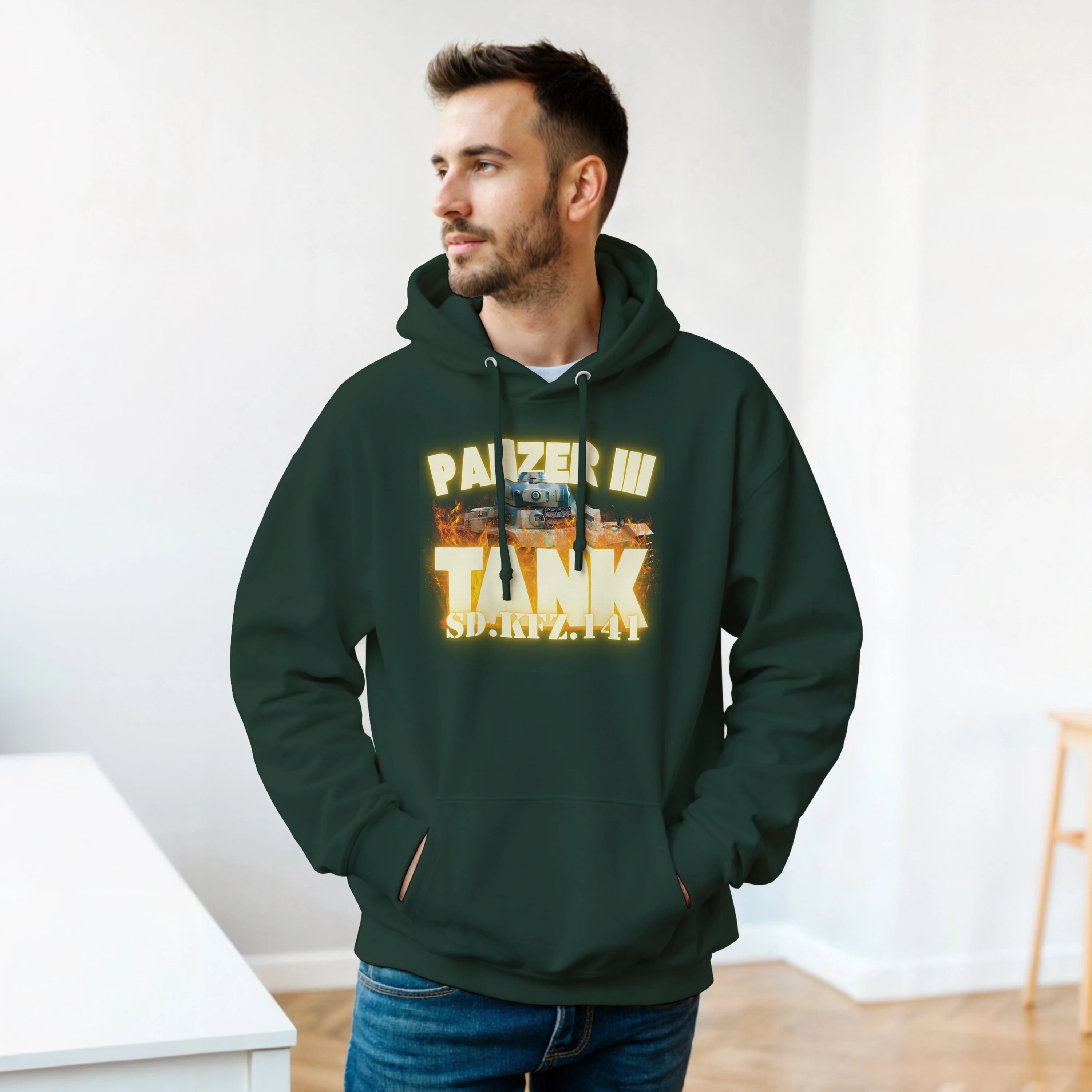 Panzer III Tank Hoodie | German Sd.Kfz.141 Medium Armor Pullover | WWII History Gift