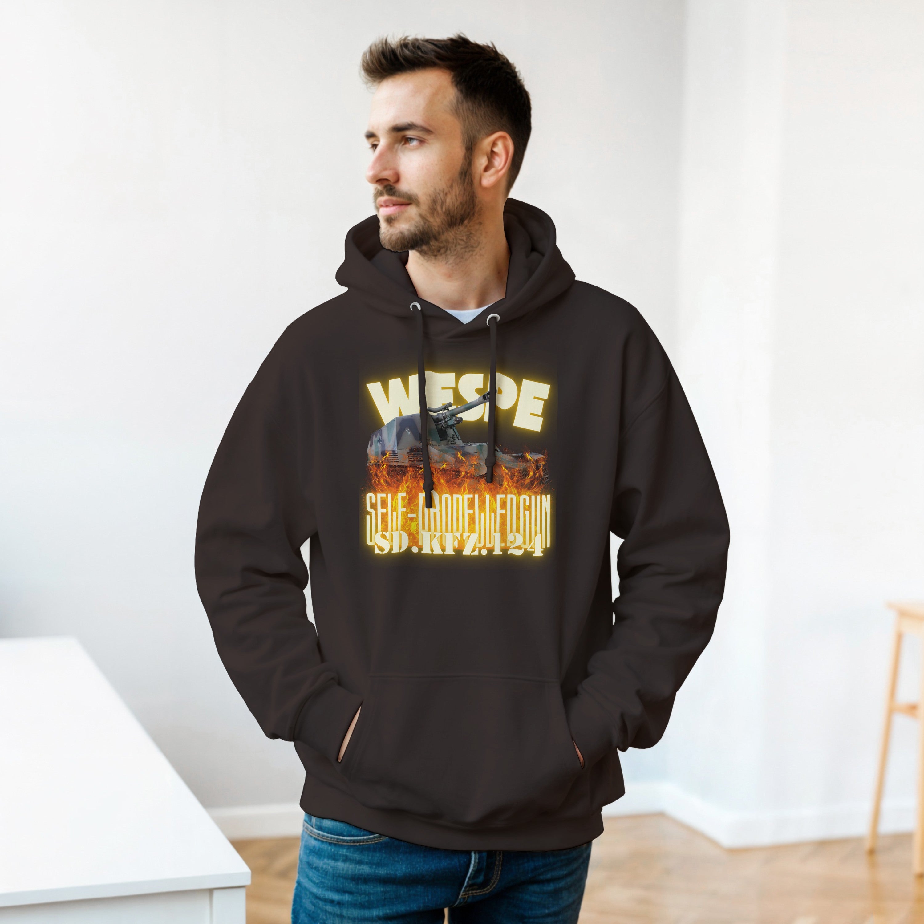 Wespe Sd.Kfz. 124 Hoodie | German Wasp WWII Howitzer Pullover | Military History Gift