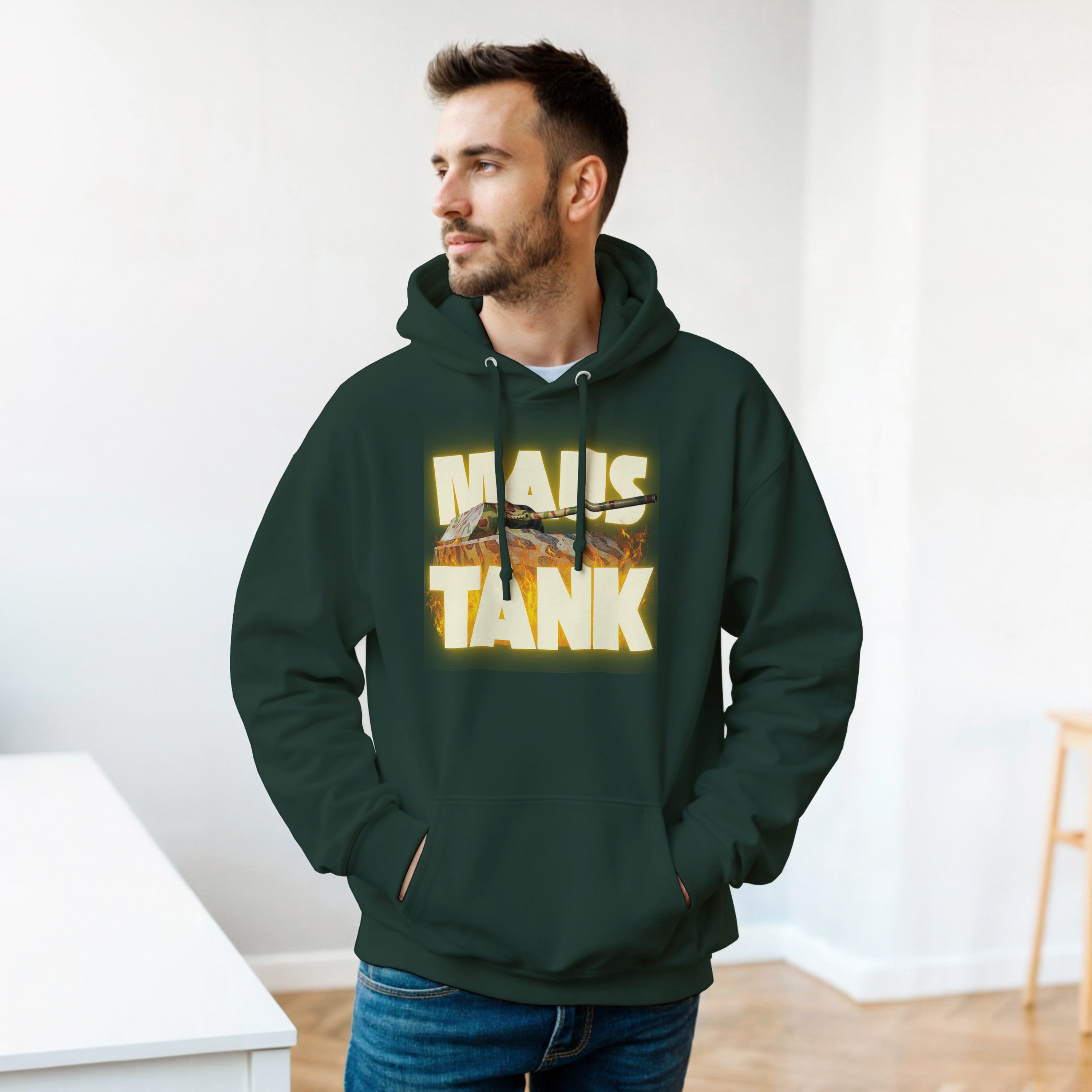 WWII Maus Tank Hoodie | German Panzer VIII Super Heavy Tank | Military History Gift